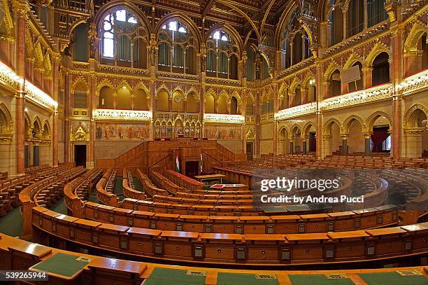 hungarian parliament building, budapest, hungary - sede do parlamento húngaro - fotografias e filmes do acervo