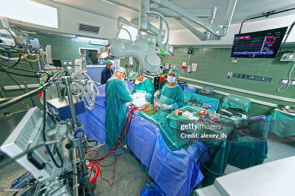 Surgeons in operating room