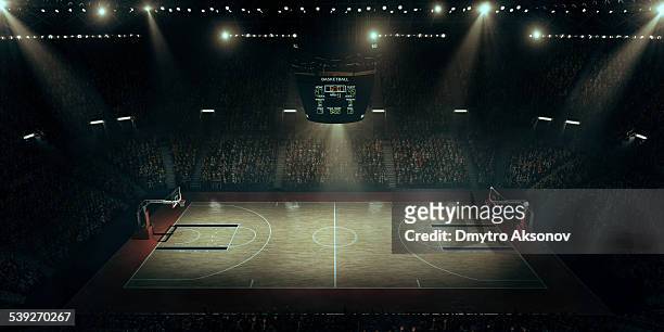 basketball arena - scoreboard imagens e fotografias de stock