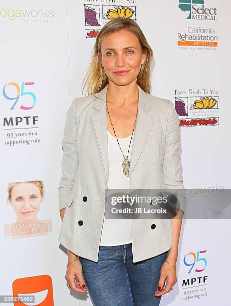 Cameron Diaz joins MPTF to celebrate Health and Fitness at The Wasserman Campus on June 10, 2016 in Woodland Hills, California.