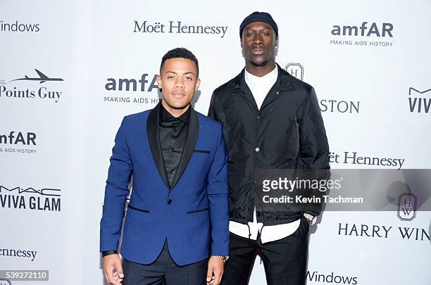 Nico Sereba and Vincent Dery attend 7th Annual amfAR Inspiration Gala New York at Skylight at Moynihan Station on June 9, 2016 in New York City.
