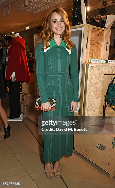 Suki Waterhouse attends the Burberry LC:M event at 121 Regent Street hosted by Christopher Bailey, Burberry Chief Creative and Chief Executive...