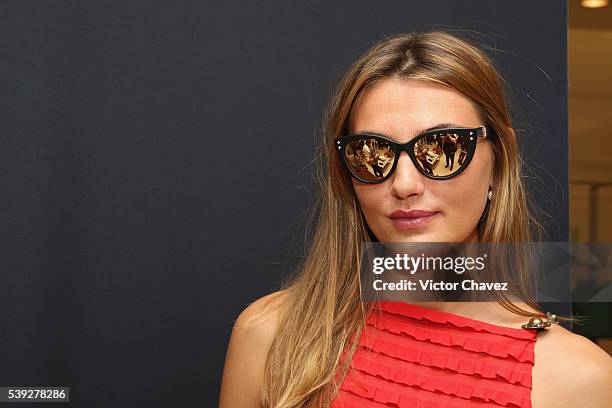 Alina Baikova attends the Shamballa Eyewear new collection launch at Saks Fifth Avenue on June 10, 2016 in Mexico City, Mexico.