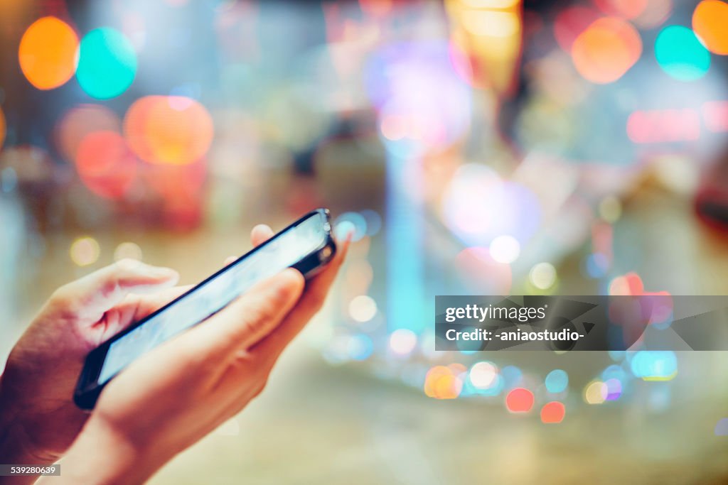 Using Mobail Using Cell Phone High-Res Stock Photo - Getty Images