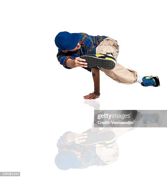 young man dancer - freestyle dance stock pictures, royalty-free photos & images