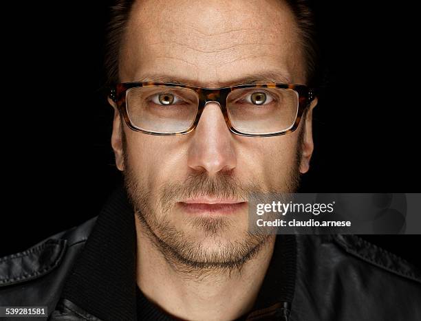 man portrait. color image - macho man glasses stock pictures, royalty-free photos & images