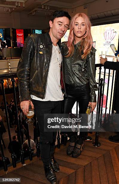 Robbie Furze and Mary Charteris attend the Burberry LC:M event at 121 Regent Street hosted by Christopher Bailey, Burberry Chief Creative and Chief...