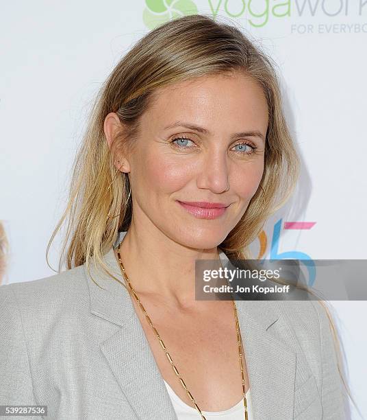 Actress Cameron Diaz arrives at Because Age Is A State Of Mind: Cameron Diaz Joins MPTF To Celebrate Health And Fitness at The Wasserman Campus on...