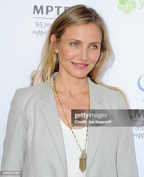 Actress Cameron Diaz arrives at Because Age Is A State Of Mind: Cameron Diaz Joins MPTF To Celebrate Health And Fitness at The Wasserman Campus on...