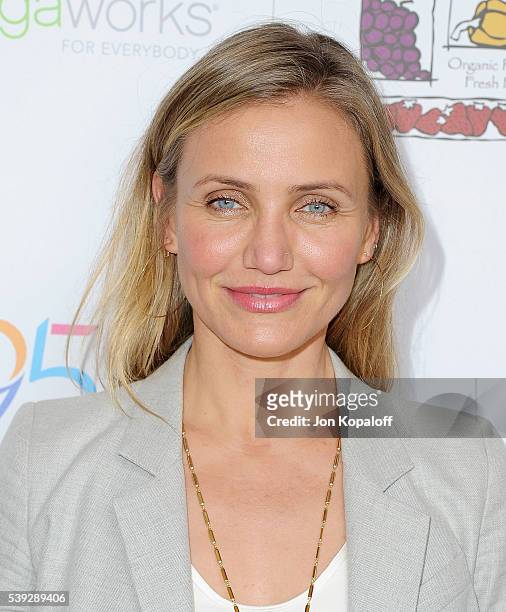 Actress Cameron Diaz arrives at Because Age Is A State Of Mind: Cameron Diaz Joins MPTF To Celebrate Health And Fitness at The Wasserman Campus on...