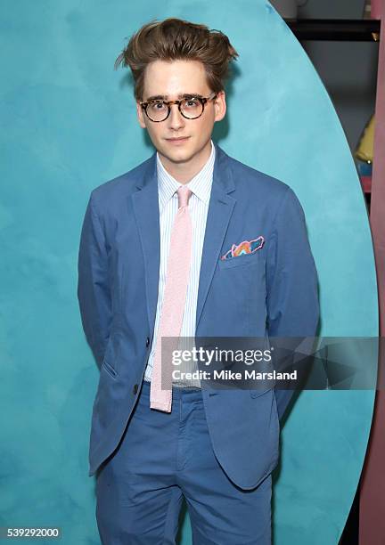 Luke Edward Hall attends the private Burberry event during The London Collections Men SS17 at Burberry on June 10, 2016 in London, England.