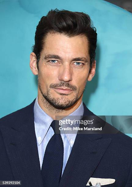 David Gandy attends the private Burberry event during The London Collections Men SS17 at Burberry on June 10, 2016 in London, England.