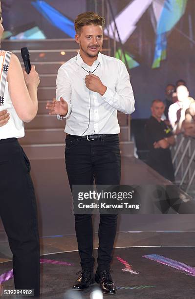 Fake evictee Ryan Ruckledge re-enters the Big Brother house at Elstree Studios on June 10, 2016 in Borehamwood, England.
