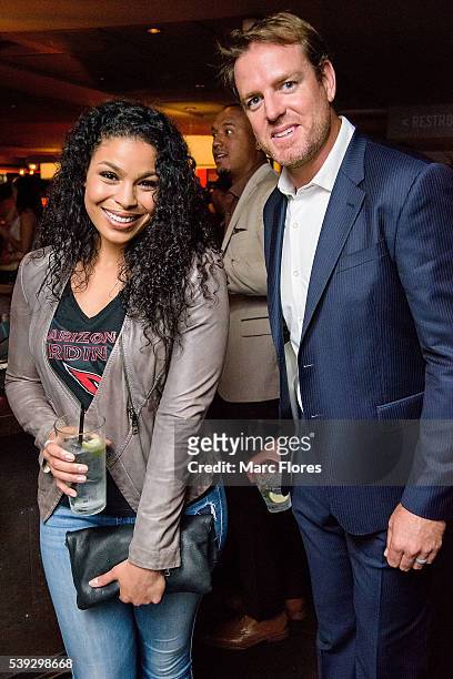 Jordin Sparks and Carson Palmer attend the Premiere of Amazon Video's "All Or Nothing: A Season with the Arizona Cardinals" after party on June 9,...