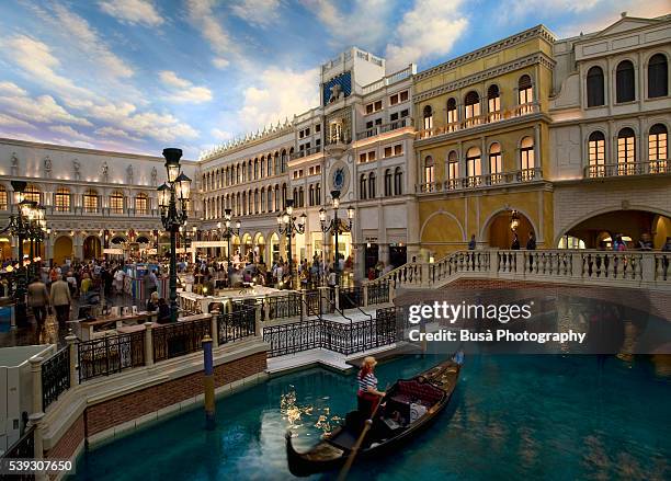 interiors of the venetian resort hotel casino, las vegas, nevada, us - las vegas hotel stock pictures, royalty-free photos & images