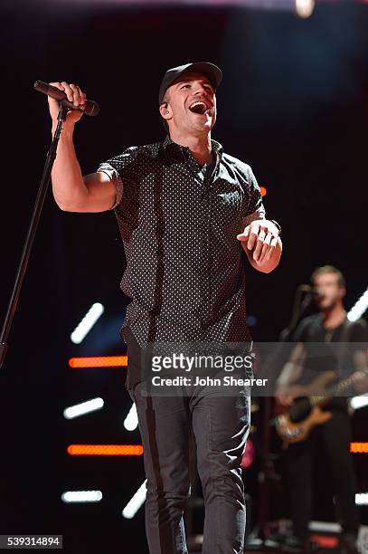 Singer-songwriter Sam Hunt performs onstage during 2016 CMA Festival - Day 2 at Nissan Stadium on June 10, 2016 in Nashville, Tennessee.