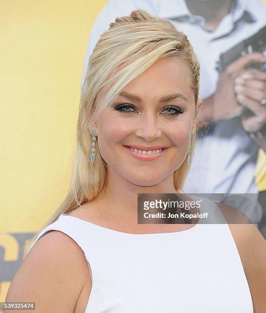 Actress Elisabeth Rohm arrives at the Los Angeles Premiere "Central Intelligence" at Westwood Village Theatre on June 10, 2016 in Westwood,...