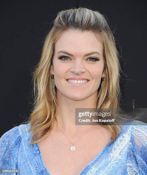 Actress Missi Pyle arrives at the Los Angeles Premiere "Central Intelligence" at Westwood Village Theatre on June 10, 2016 in Westwood, California.