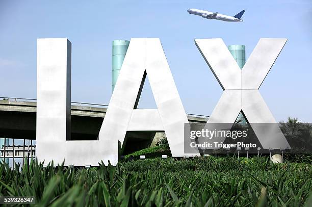 los angeles aeroporto internacional de los angeles - aeroporto internacional de los angeles imagens e fotografias de stock