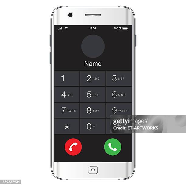 vector mobile phone numbers - portability stock illustrations