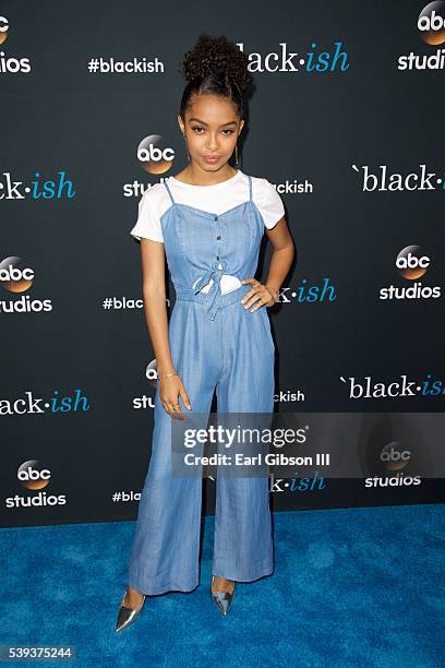 Actress Yara Shahidi attends the FYC Event For ABC's "Black-ish" at Dave & Busters on June 10, 2016 in Hollywood, California.