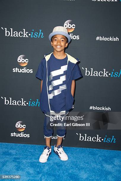 Actor Miles Brown attends the FYC Event For ABC's "Black-ish" at Dave & Busters on June 10, 2016 in Hollywood, California.