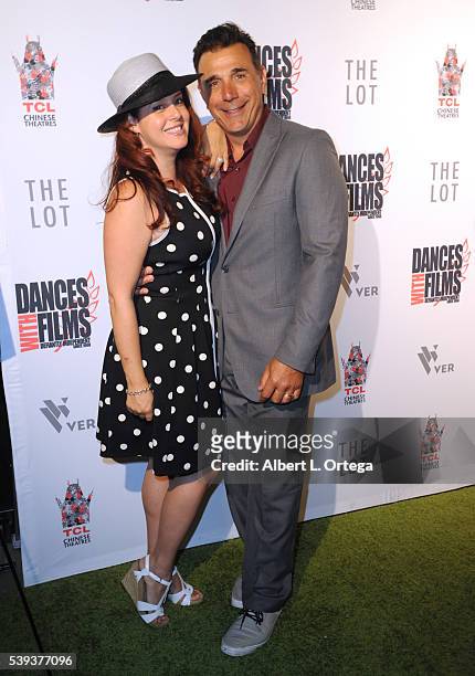 Actor Mark Decarlo and wife/actress Yeni Alvarez arrive for the 19th Annual Dances With Films Festival - Premiere Of "The Babymoon" held at TCL...