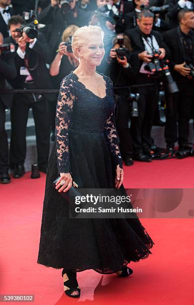Helen Mirren attends the screening of "The Unkown Girl " at the annual 69th Cannes Film Festival at Palais des Festivals on May 18, 2016 in Cannes,...