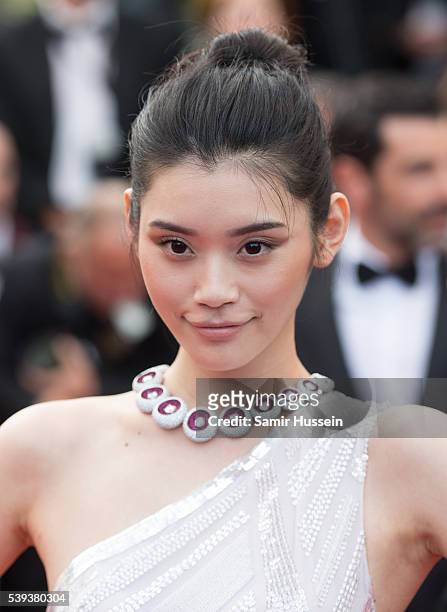 Xi Mengyao attends the screening of "The Unkown Girl " at the annual 69th Cannes Film Festival at Palais des Festivals on May 18, 2016 in Cannes,...