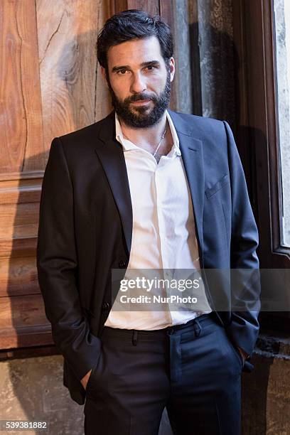 Edoardo Leo attend Globi D'Oro 2016 Awards Ceremony at French Embassy Palazzo Farnese on June 9, 2016 in Rome, Italy.