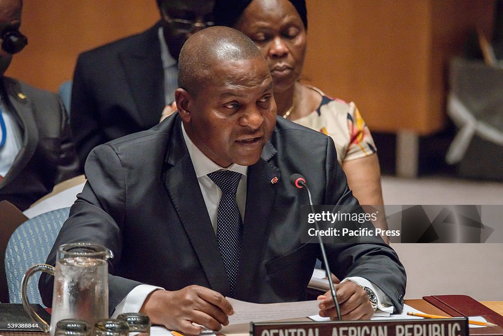 Touadera Faustin-Archange Touadéra, President of the Central African Republic ...