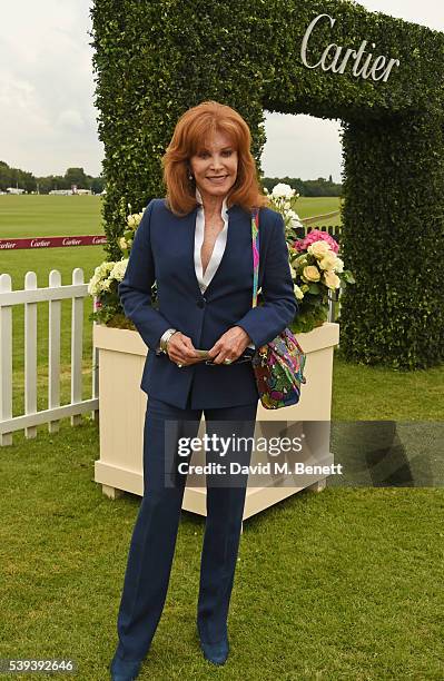 Stefanie Powers attends The Cartier Queen's Cup Final at Guards Polo Club on June 11, 2016 in Egham, England.