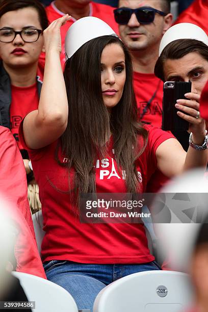 Albania fans during Group-A preliminary round between Albania and Switzerland at Stade Bollaert-Delelis on June 11, 2016 in Lens, France.