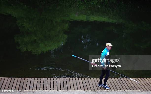 Rowers from across the country take part in the 183rd annual regatta on the River Wear on June 11, 2016 in Durham, England. The present regatta dates...