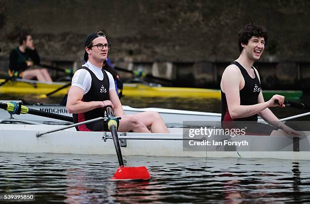 Rowers from across the country take part in the 183rd annual regatta on the River Wear on June 11, 2016 in Durham, England. The present regatta dates...