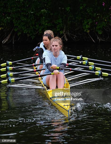 Rowers from across the country prepare to take part in the 183rd annual regatta on the River Wear on June 11, 2016 in Durham, England. The present...