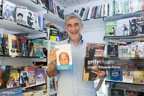 Basketball player Juanma Lopez Iturriaga attends Book Fair 2016 at El Retiro Park on June 11, 2016 in Madrid, Spain.