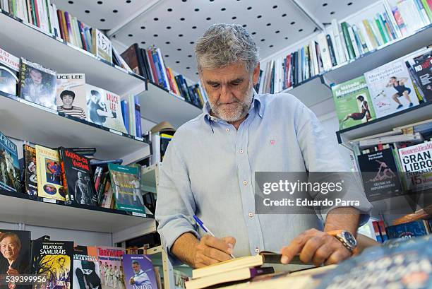 Basketball player Juanma Lopez Iturriaga attends Book Fair 2016 at El Retiro Park on June 11, 2016 in Madrid, Spain.