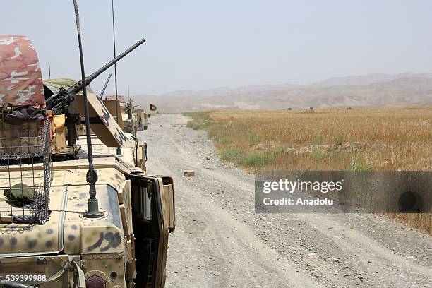 An armoured vehicle belonging to Afghan security forces is seen as they conduct an operation at Mazar-i-Sharif in Balkh, Afghanistan on January 11,...