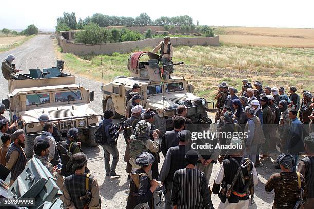 Afghan security forces are seen as they conduct an operation at Mazar-i-Sharif in Balkh, Afghanistan on January 11, 2016. At least 22 Taliban members...