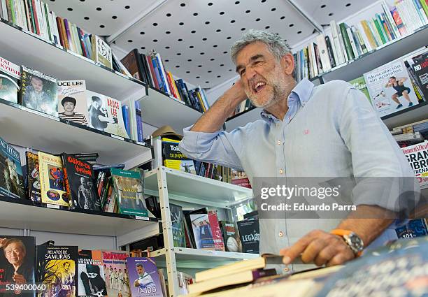 Basketball player Juanma Lopez Iturriaga attends Book Fair 2016 at El Retiro Park on June 11, 2016 in Madrid, Spain.