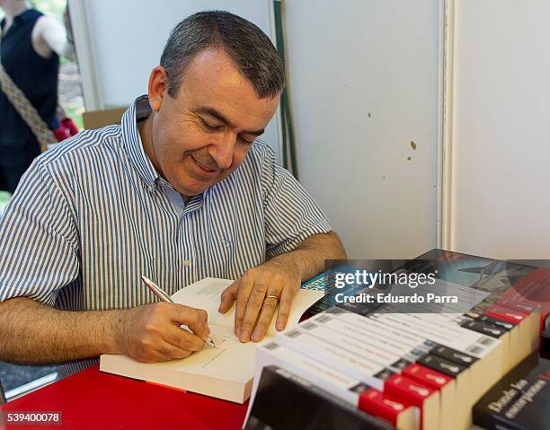 Writer Lorenzo Silva attends Book Fair 2016 at El Retiro Park on June 11, 2016 in Madrid, Spain.