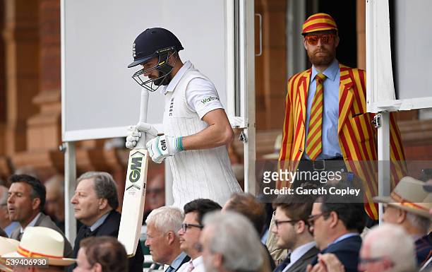 James Vince of England walks out on to the field through the MCC members during day three of the 3rd Investec Test match between England and Sri...