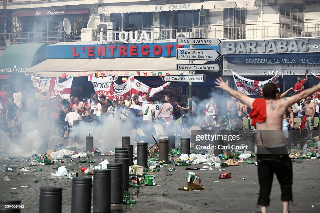 Excitement Mounts As England Prepare To Take On Russia In The Euros