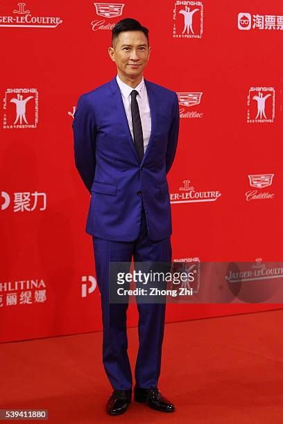 Nick Cheung Ka Fai arrives for the red carpet of the 19th Shanghai International Film Festival at Shanghai Grand Theatre on June 11, 2016 in...