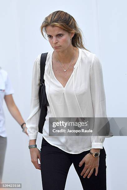 Athina Onassis attends International Longines Global Champion Tour - Day 3 on June 11, 2016 in Cannes, France.