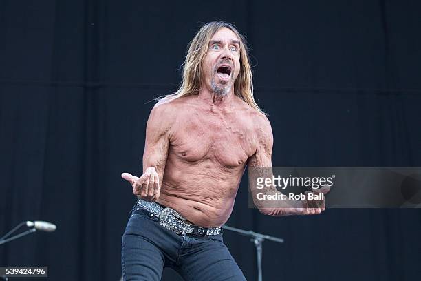 Iggy Pop performs at the Isle Of Wight Festival 2016 at Seaclose Park on June 11, 2016 in Newport, Isle of Wight.