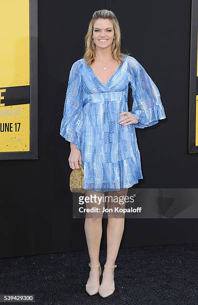Actress Missi Pyle arrives at the Los Angeles Premiere "Central Intelligence" at Westwood Village Theatre on June 10, 2016 in Westwood, California.