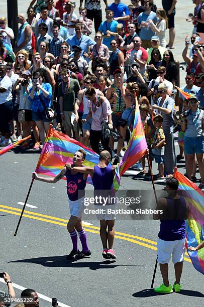 philly pride parade - pride parade in philadelphia stock pictures, royalty-free photos & images