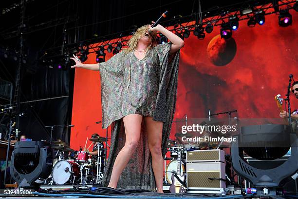 Recording artist Grace Potter performs onstage at What Stage during Day 3 of the 2016 Bonnaroo Arts And Music Festival on June 11, 2016 in...